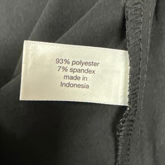 Lane Bryant Black Classic Satiny Button Down Boyfriend Shirt Size 28 No Peek NEW - Picture 6 of 12